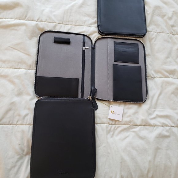 Erin Condren Black Leather Folio - Picture 3 of 4